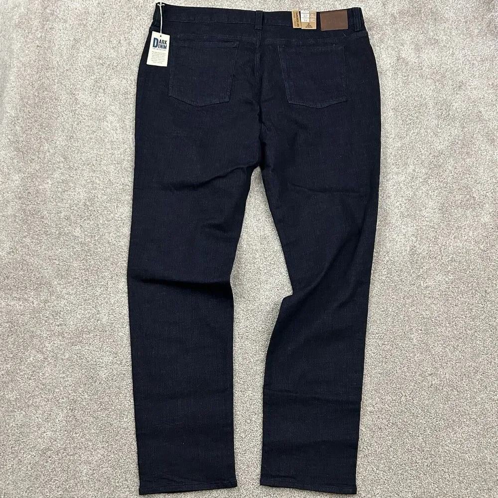 Prana Hillgard Slim Jean Blue Dark Wash Men's 42x34 Stretch‎ Denim NEW MSRP $120